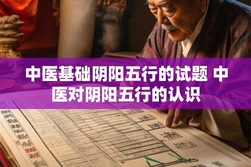 中医基础阴阳五行的试题 中医对阴阳五行的认识