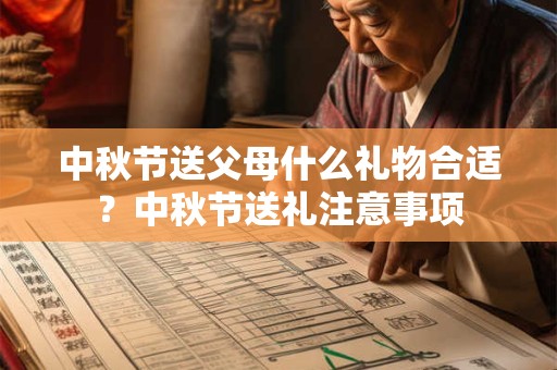 中秋节送父母什么礼物合适？中秋节送礼注意事项