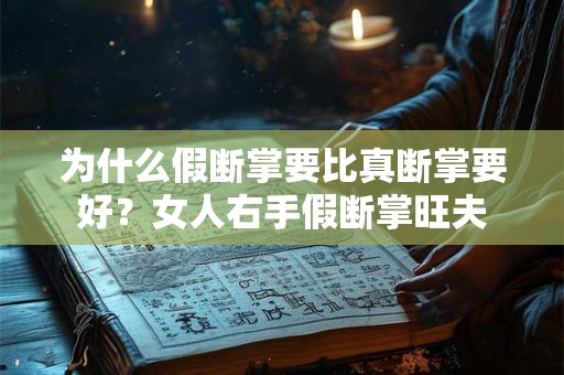 为什么假断掌要比真断掌要好？女人右手假断掌旺夫