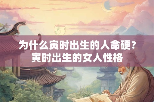 为什么寅时出生的人命硬？寅时出生的女人性格