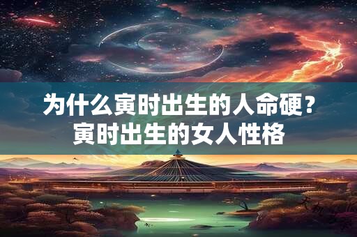 为什么寅时出生的人命硬？寅时出生的女人性格
