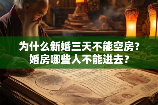 为什么新婚三天不能空房？婚房哪些人不能进去？