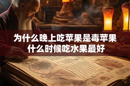 为什么晚上吃苹果是毒苹果 什么时候吃水果最好