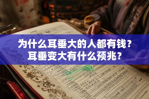为什么耳垂大的人都有钱？耳垂变大有什么预兆？