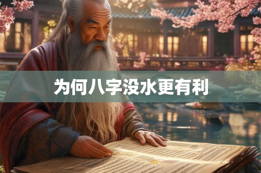 为何八字没水更有利