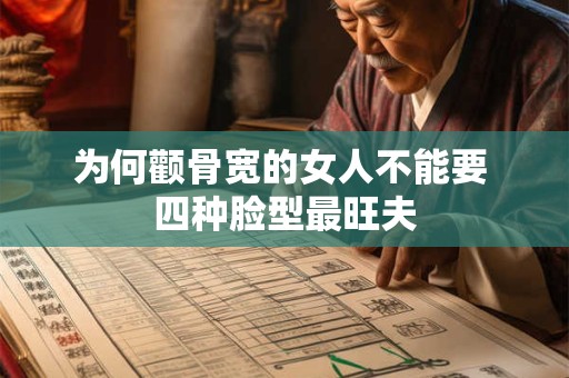 为何颧骨宽的女人不能要 四种脸型最旺夫
