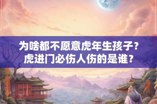 为啥都不愿意虎年生孩子？虎进门必伤人伤的是谁？