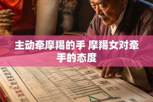主动牵摩羯的手 摩羯女对牵手的态度