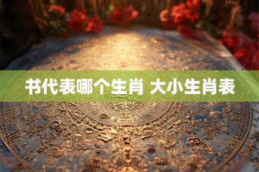 书代表哪个生肖 大小生肖表