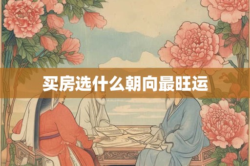 买房选什么朝向最旺运
