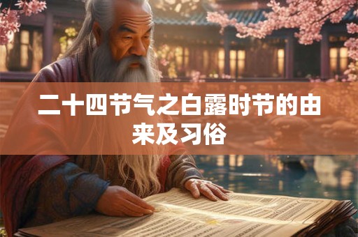 二十四节气之白露时节的由来及习俗