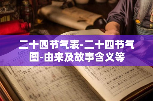 二十四节气：24节气养生大全（上）