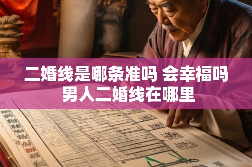二婚线是哪条准吗 会幸福吗 男人二婚线在哪里