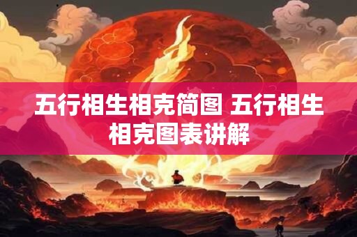 五行相生相克简图 五行相生相克图表讲解