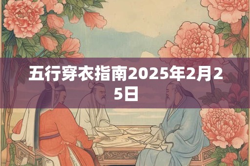 五行穿衣指南2025年2月25日