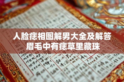 人脸痣相图解男 脸部 鼻头长痣的男人富贵