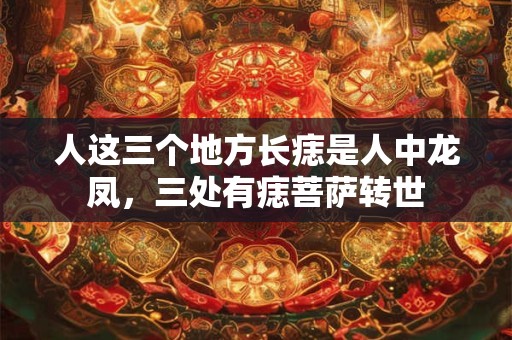 人这三个地方长痣是人中龙凤，三处有痣菩萨转世