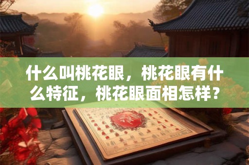 什么叫桃花眼，桃花眼有什么特征，桃花眼面相怎样？