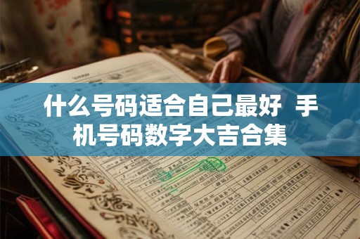 什么号码适合自己最好  手机号码数字大吉合集