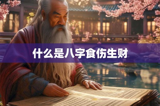 什么是八字食伤生财