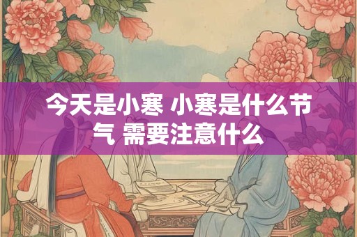 今天是小寒 小寒是什么节气 需要注意什么