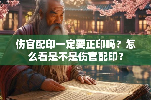 伤官配印一定要正印吗？怎么看是不是伤官配印？