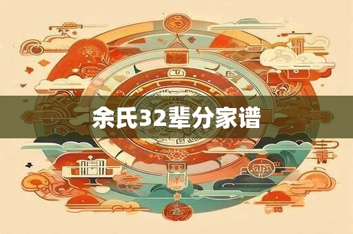 余氏32辈分家谱