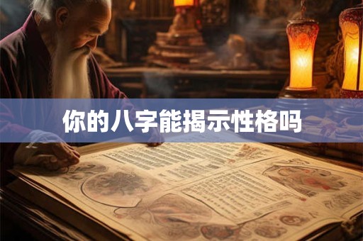 你的八字能揭示性格吗