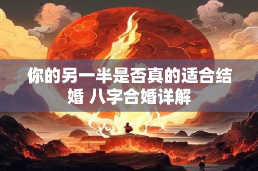 你的另一半是否真的适合结婚 八字合婚详解