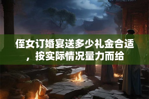 侄女订婚宴送多少礼金合适，按实际情况量力而给