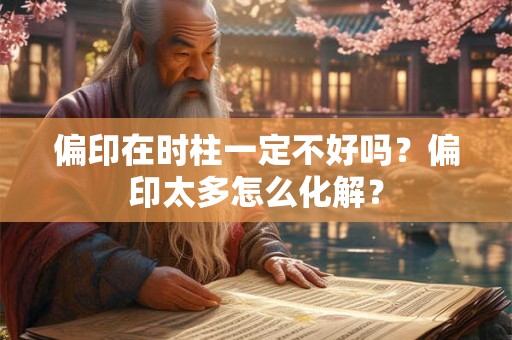 偏印在时柱一定不好吗？偏印太多怎么化解？