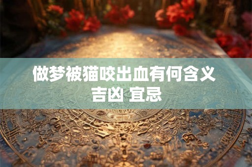 做梦被猫咬伤了手什么意思 梦境全解