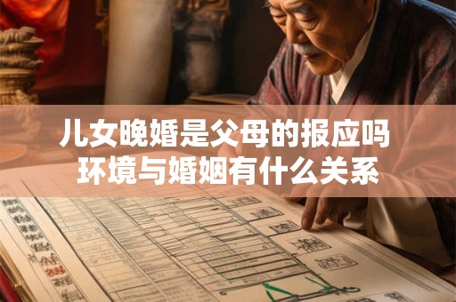 儿女晚婚是父母的报应吗 环境与婚姻有什么关系