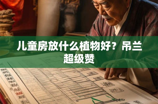 儿童房放什么植物好？吊兰超级赞