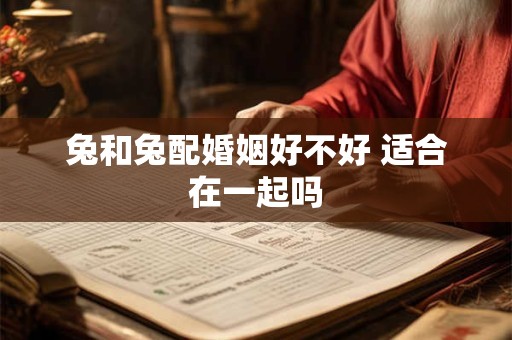 兔和兔配婚姻好不好 适合在一起吗