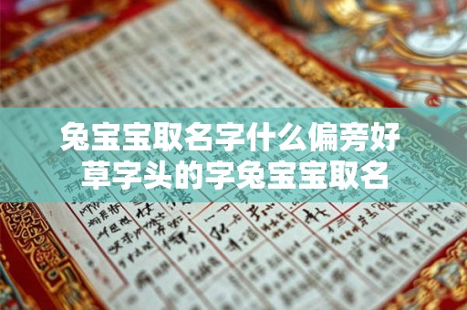 兔宝宝取名字什么偏旁好 草字头的字兔宝宝取名