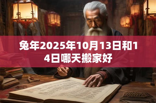 兔年2025年10月13日和14日哪天搬家好