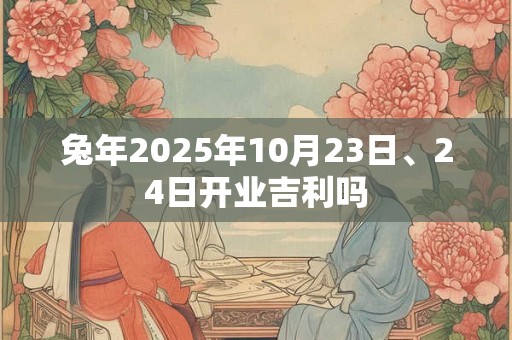 兔年2025年10月23日、24日开业吉利吗