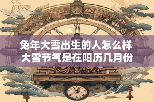 兔年大寒节气出生命理解析，大寒忌讳下雨吗？