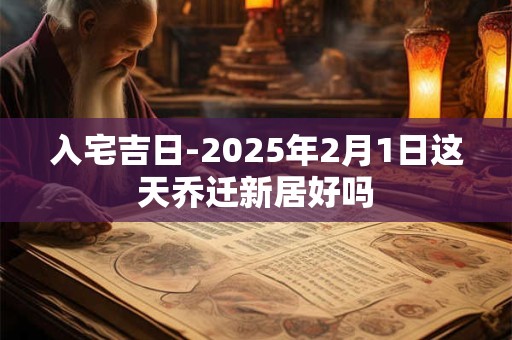 入宅吉日-2025年2月8日这天乔迁新居好吗
