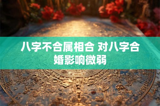 八字不合属相合 对八字合婚影响微弱