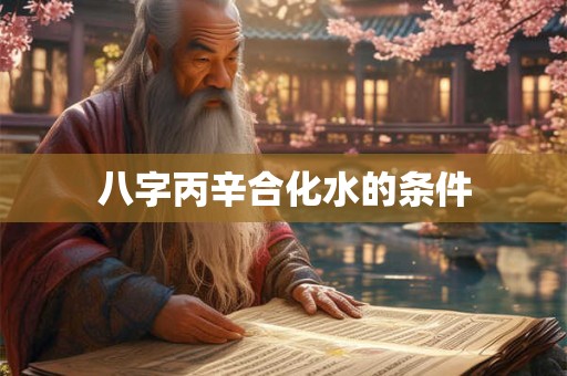 八字丙辛合化水的条件