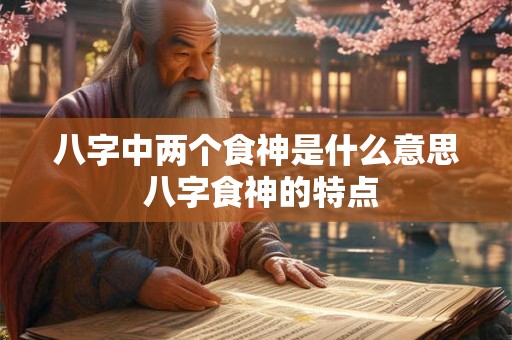 八字中两个食神是什么意思 八字食神的特点