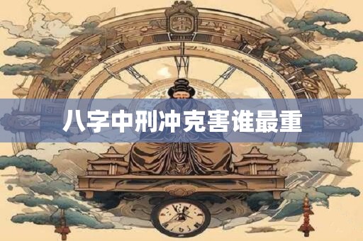 八字中刑冲克害谁最重