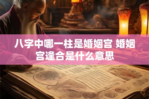 八字中哪一柱是婚姻宫 婚姻宫逢合是什么意思