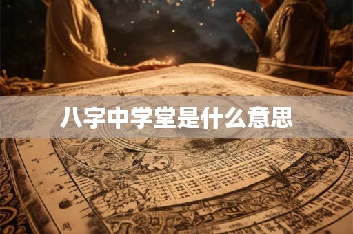 八字中学堂是什么意思