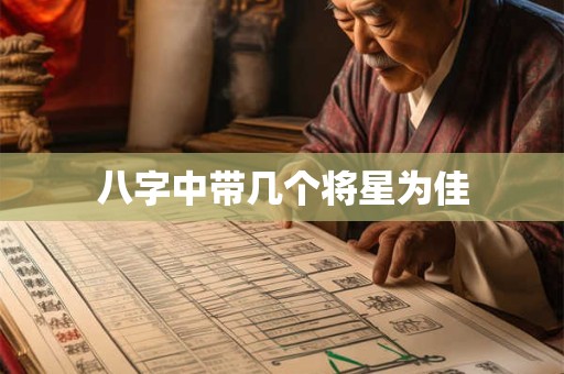 八字中带几个将星为佳