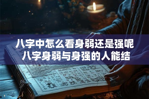 八字中怎么看身弱还是强呢 八字身弱与身强的人能结婚