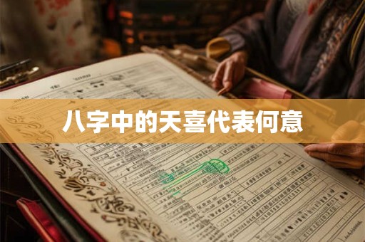 八字中的天医什么意思