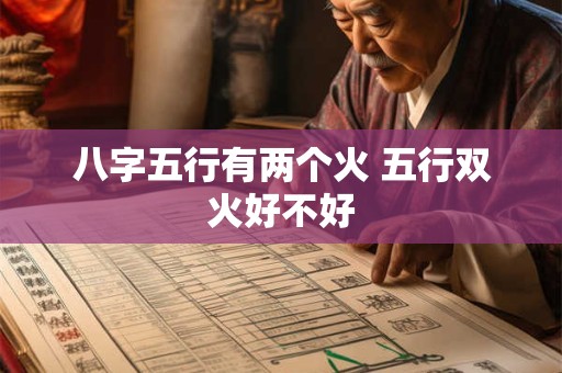 八字五行有两个火 五行双火好不好